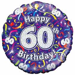 Oaktree UK 60th Birthday Balloon