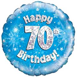 Oaktree UK 70th Birthday Boy Balloon