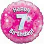 7th Birthday Girl Balloon Small Image