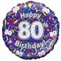 Balloons 80th Birthday Balloon Uninflated
