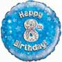 Balloons 8th Birthday Boy Balloon Uninflated