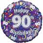 Balloons 90th Birthday Balloon Uninflated