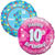 Age 1-10 Birthday Foil Balloons in pink and blue - Size: 45 x 45 cm for Nottingham and UK tracked delivery.