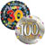 Age 30-100 Birthday Foil Balloons coming in pink, blue and multi-coloured - Size: 45 x 45 cm for Nottingham and UK tracked delivery.
