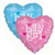 Baby Girl and Boy Foil Balloons including It's a Boy, It's a Girl Twins and Happy Birthday - Size: 45 x 45 cm for Nottingham and UK tracked delivery.
