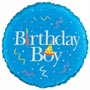 Balloons Birthday Boy Foil Balloon Uninflated