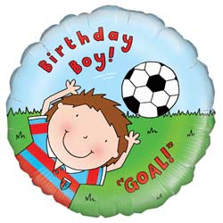 Oaktree UK Birthday Boy Footballer Foil Balloon