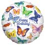 Balloons Butterfly Birthday Foil Balloon Uninflated