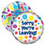 Events Foil Balloons including Sorry, Welcome Back, Welcome, New Home, Retirement and Union Jack - Size: 45 x 45 cm for Nottingham and UK tracked delivery.