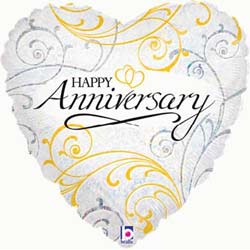 Oaktree UK Happy Anniversary Balloon