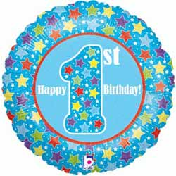 Oaktree UK 1st Birthday Boy Balloon