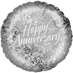 Oaktree UK Happy Anniversary Foil Balloon