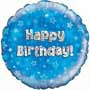 Happy Birthday Blue Balloon Small Image