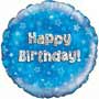 Balloons Happy Birthday Blue Balloon Uninflated