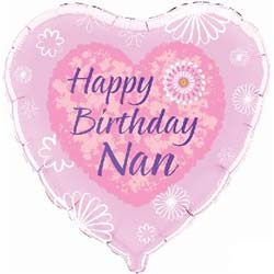 Oaktree UK Happy Birthday Nan Foil Balloon