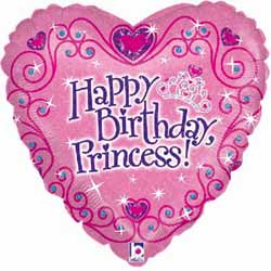 Happy Birthday Princess Balloon