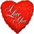 I Love You Foil Balloons - Size: 45 x 45 cm for Nottingham and UK tracked delivery.