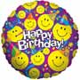 Balloons Smiley Faces Birthday Balloon Uninflated