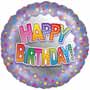 Stars Happy Birthday Balloon Small Image