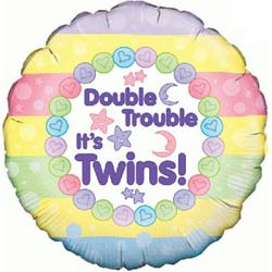 Oaktree UK Twins Baby Balloon 