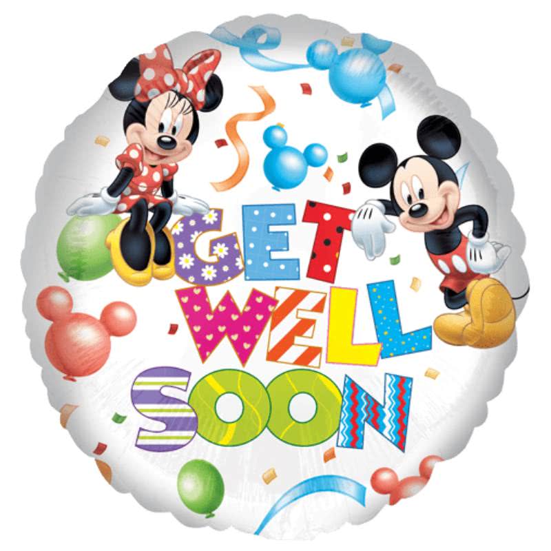 BalloonsGet Well Soon Mickey Mouse Foil Balloon
