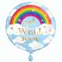 Balloons Get Well Soon Rainbow Foil Balloon Uninflated
