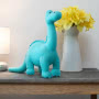 Best Years Diplodocus Knitted Dinosaur Toy Ice Blue Display