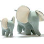 Best Years Knitted Cotton Teal Elephant Toy - Small Together