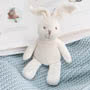 Best Years Knitted Cotton White Bunny Baby Rattle Situ