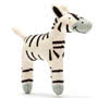 Knitted Cotton Zebra Small Baby Toy Small Image