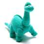 Knitted Diplodocus Dinosaur Ice Blue Baby Rattle