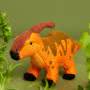Best Years Parasaurolophus Dinosaur Knitted Baby Rattle In Situ