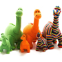 Best Years Diplodocus Knitted Dinosaur Rattle Orange Group