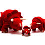 Best Years Triceratops Knitted Dinosaur Soft Toy Red Group