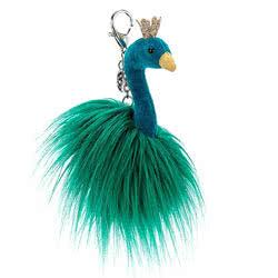Fancy Peacock Bag Charm