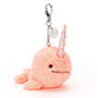 Jellycat Seas The Day Coral Bag Charm 