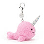 Jellycat Seas The Day Fuchsia Bag Charm Side