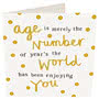 Age Merely Birthday Card Small Image