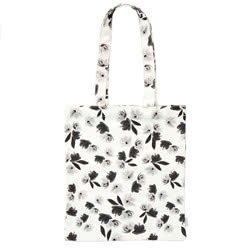 Caroline Gardner Mono Rose Canvas Tote