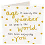 Caroline Gardner Age Merely Birthday Card 