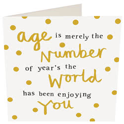 Age Merely Birthday Card