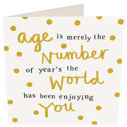 Caroline Gardner Age Merely Birthday Card