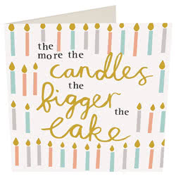 Caroline Gardner Candles Birthday Card