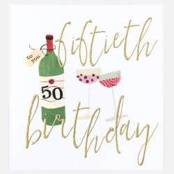 Caroline Gardner 50th Birthday Card