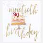 90th Birthday Card