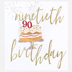 90th Birthday Card