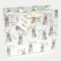 Caroline Gardner Baby Boy Rabbit Gift Bag