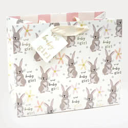 Caroline Gardner Baby Girl Rabbit Gift Bag