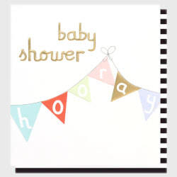 Caroline Gardner Bunting Baby Shower Card