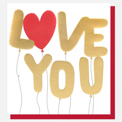 Love You Valentines Card